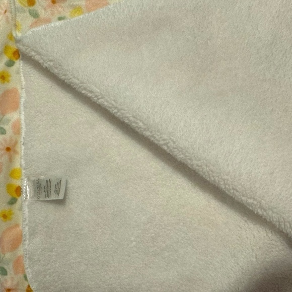 4 for $20 SALE! Kyle & Deena Lemons & Flowers Print Minky Baby Blanket, 30x40 - Picture 3 of 7